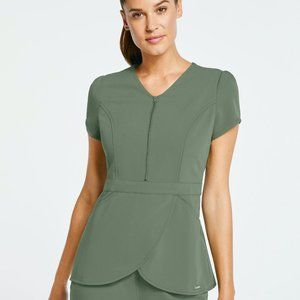 Jaanuu peplum scrub top